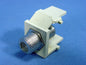 Leviton Ivory Quickport Snap-In Female F-Type Coax Cable Jack 75-Ohm 41084-FIF