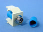 Leviton Ivory Quickport Snap-In Simplex FC Fiber Optic Jack SM/MM 41084-FIP