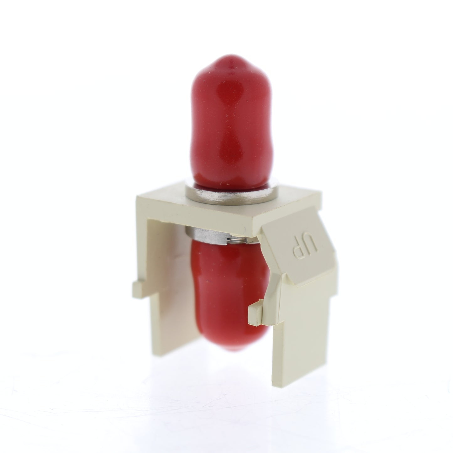 Leviton 41084-FIZ Ivory Quickport Snap-In Simplex FC Fiber Optic Jack Zirconia