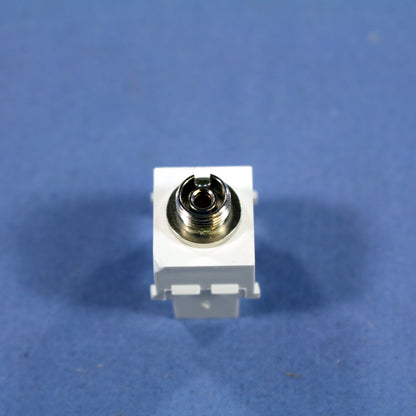 Leviton 41084-FWP White Quickport Snap-In Simplex FC Fiber Optic Jack SM/MM