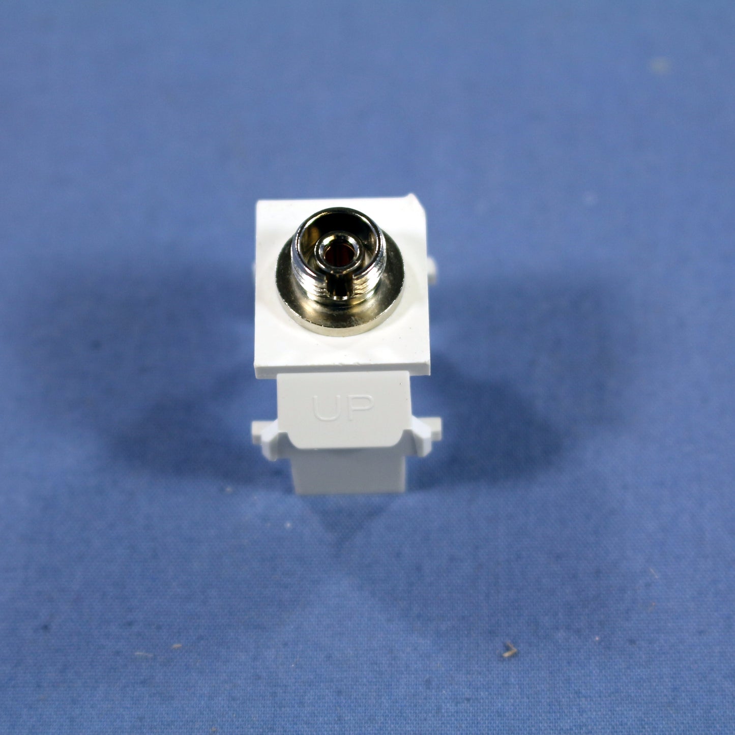 Leviton 41084-FWP White Quickport Snap-In Simplex FC Fiber Optic Jack SM/MM