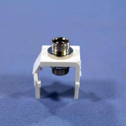 Leviton 41084-FWP White Quickport Snap-In Simplex FC Fiber Optic Jack SM/MM