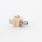 Leviton Ivory Quickport Fiber Optic ST Connector Jack Phosphor Bronze 41084-SIF