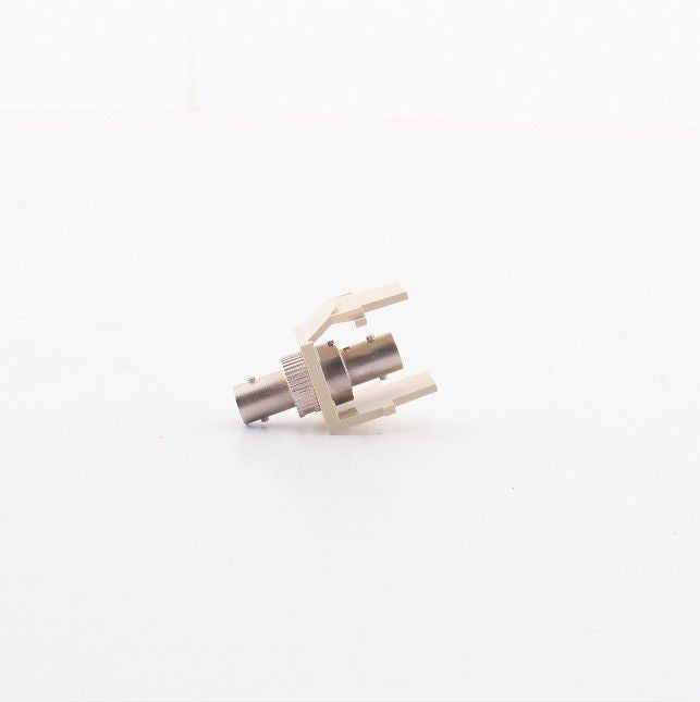 Leviton Ivory Quickport Fiber Optic ST Connector Jack Phosphor Bronze 41084-SIF