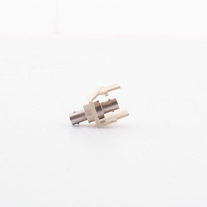 Leviton Ivory Quickport Fiber Optic ST Connector Jack Phosphor Bronze 41084-SIF