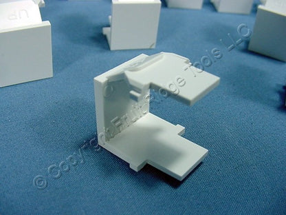 Leviton 41084-W White Quickport Wallplate Blank Filler Inserts 41084-BWB 20-pack