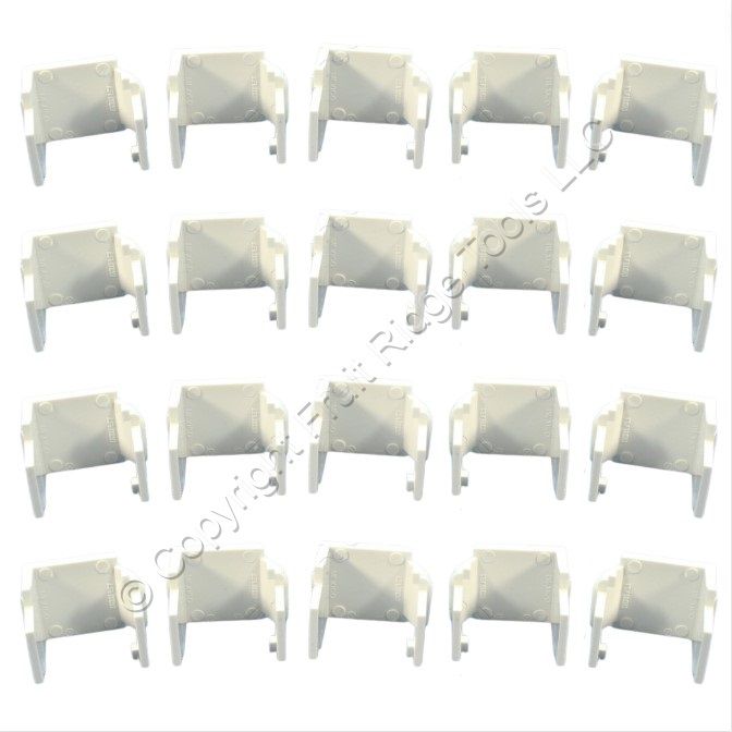 Leviton 41084-W White Quickport Wallplate Blank Filler Inserts 41084-BWB 20-pack
