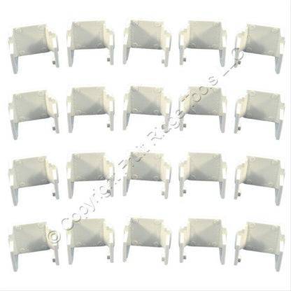 Leviton 41084-W White Quickport Wallplate Blank Filler Inserts 41084-BWB 20-pack