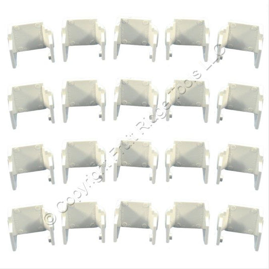 Leviton 41084-W White Quickport Wallplate Blank Filler Inserts 41084-BWB 20-pack