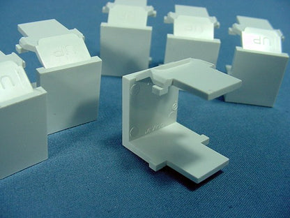 6 Leviton White Quickport Wallplate Blank Filler Inserts 41084-BWB 41084-W