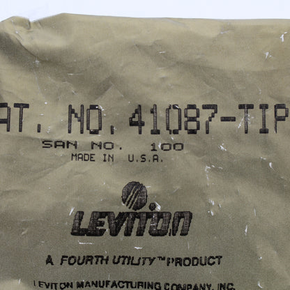 Leviton 41087-TIP Ivory Communication Circuit Accessory Insert Cover Plate Data