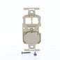 Leviton 41087-TIP Ivory Communication Circuit Accessory Insert Cover Plate Data
