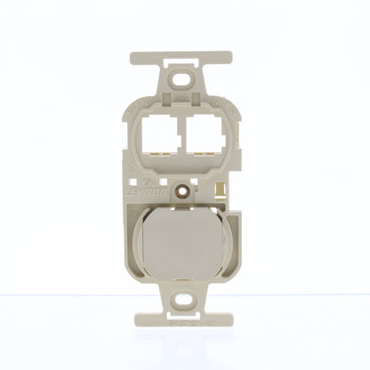 Leviton 41087-TIP Ivory Communication Circuit Accessory Insert Cover Plate Data