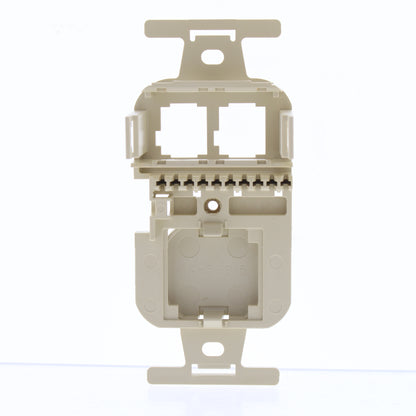 Leviton 41087-TIP Ivory Communication Circuit Accessory Insert Cover Plate Data