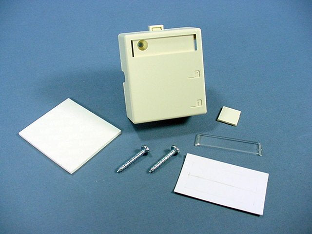 Leviton Almond 2-Port Quickport Surface Mount Snap-In Housing Box 41089-2AP
