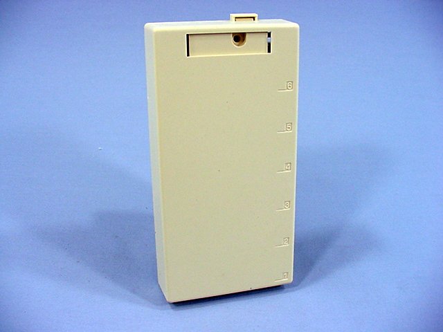 Leviton 41089-6IP Ivory 6-Port Quickport Compact Surface Mount Housing Box