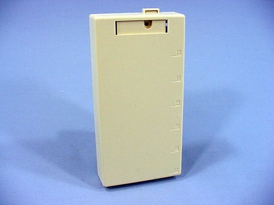 Leviton 41089-6IP Ivory 6-Port Quickport Compact Surface Mount Housing Box