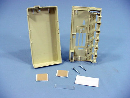 Leviton 41089-6IP Ivory 6-Port Quickport Compact Surface Mount Housing Box