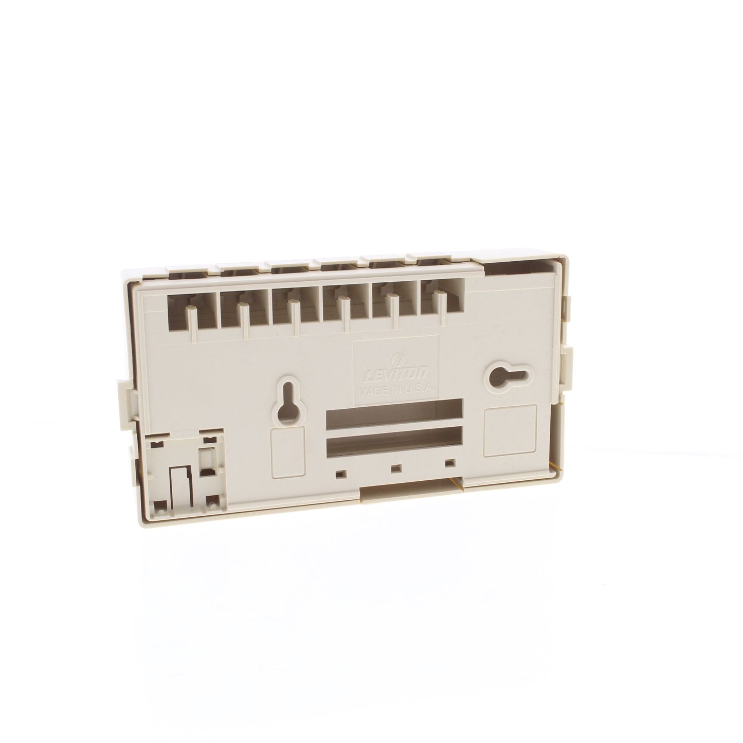 Leviton Ivory 6-Port Surface Mount Data Phone Jack Housing Box 41089-IIP