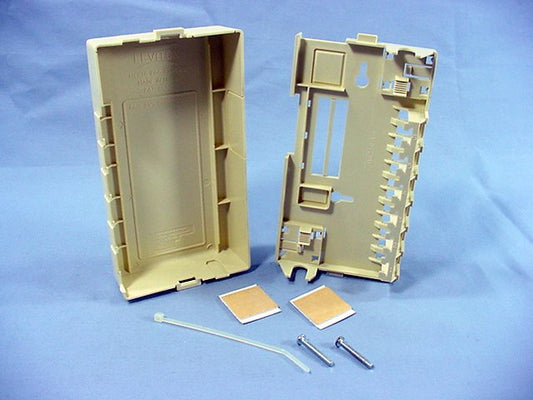 Leviton Ivory 6-Port Surface Mount Data Telephone Jack Housing Box 41089-SIP