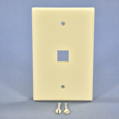 Leviton Light Almond Large Midway Quickport 2-Port Flush Wallplate 41091-1TN