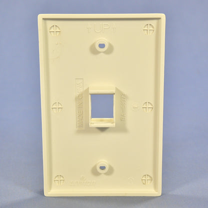 Leviton Light Almond Large Midway Quickport 2-Port Flush Wallplate 41091-1TN