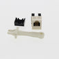 Leviton 41106-RA6 Voice Grade QuickPort Connector, Almond
