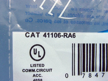 Leviton Almond Quickport 6-Wire Snap-In Phone RJ11 Telephone Jack 41106-RA6