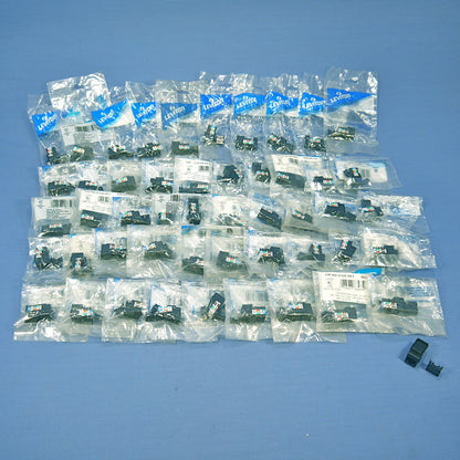 50 Leviton Black Cat 3 Data Phone Quickport Jacks Cat3 RJ45 Telephone 41108-RE3