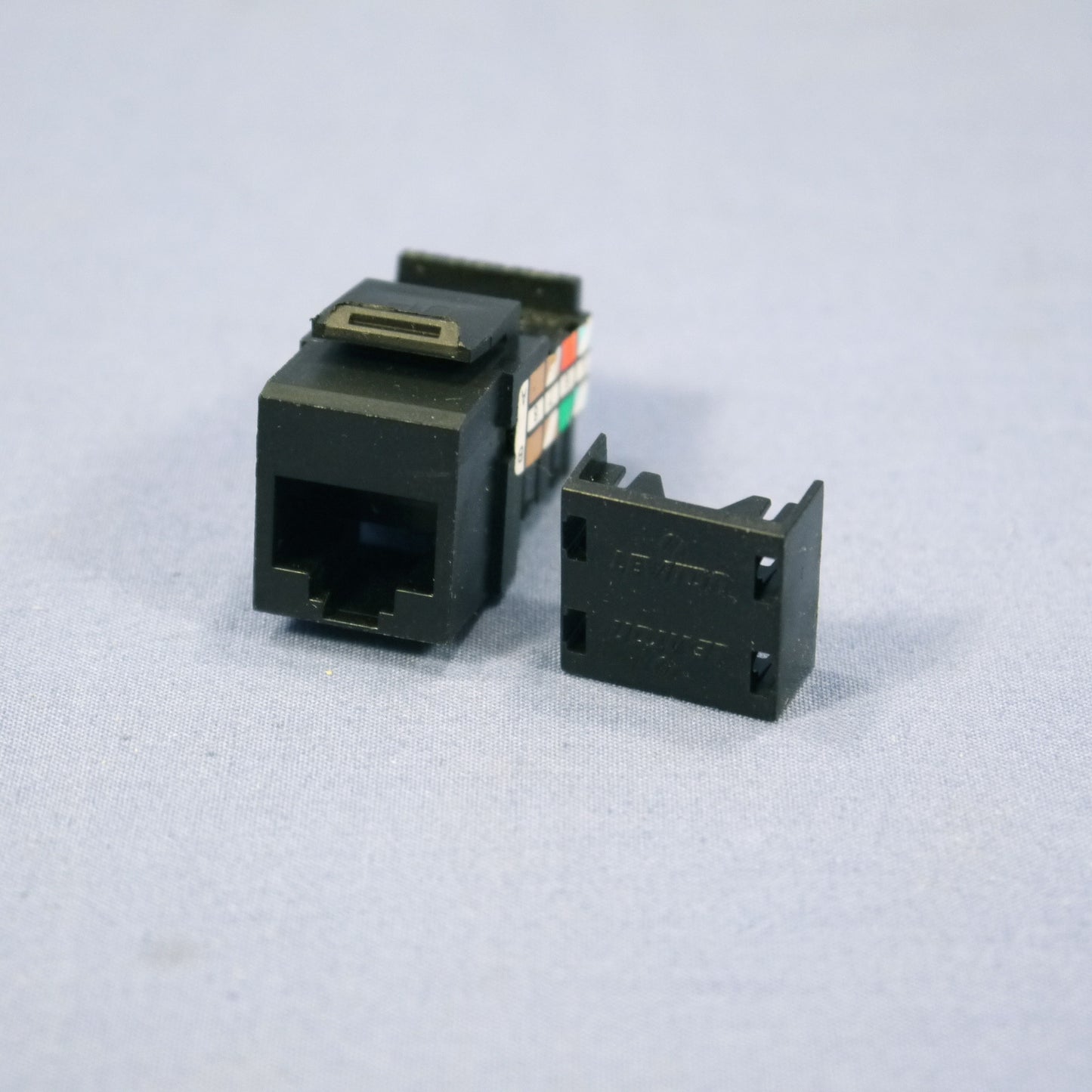 Leviton Black Cat 3 Snap-In Quickport Jack Cat3 RJ45 Telephone 8-Wire 41108-RE3