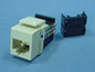 Leviton Ivory Quickport 8-Wire Voice Snap-In Jack RJ45 Telephone 41108-RI8