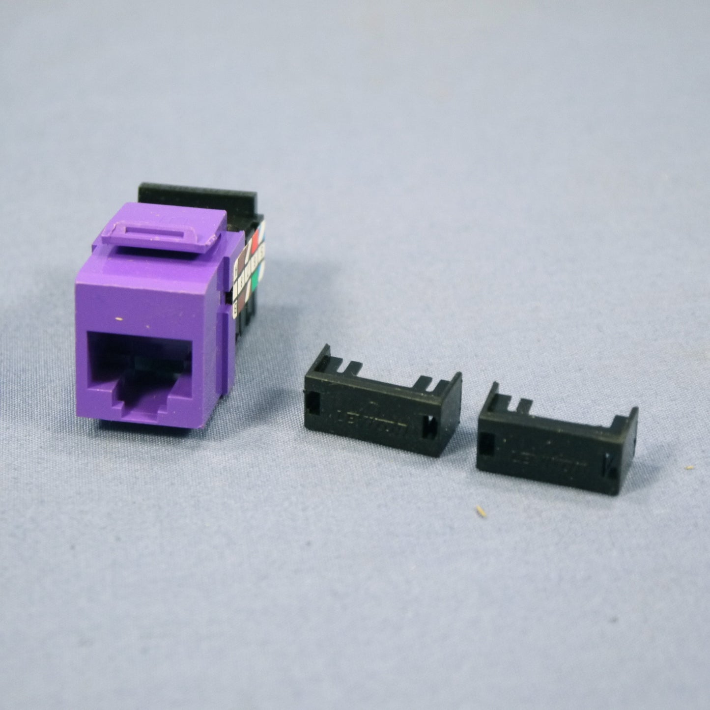 Leviton Purple Cat 3 Data Phone Quickport Jack Cat3 RJ45 Telephone 41108-RP3