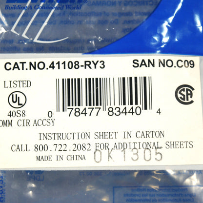 Leviton Yellow Cat 3 Data Phone Quickport Jack Cat3 RJ45 Telephone 41108-RY3