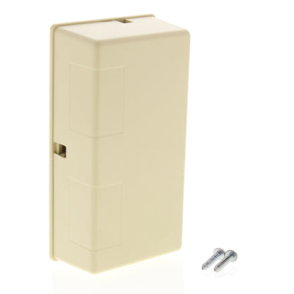 Leviton 41198-IQ Ivory Dual 8-Position Jacks USOC Type 635 Surface Mount 66-Clip