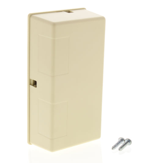Leviton 41198-IQ Ivory Dual 8-Position Jacks USOC Type 635 Surface Mount 66-Clip