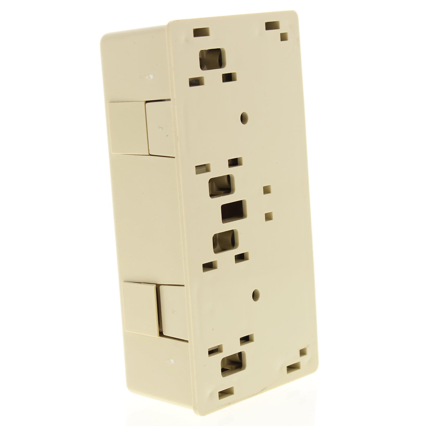 Leviton 41198-IQ Ivory Dual 8-Position Jacks USOC Type 635 Surface Mount 66-Clip