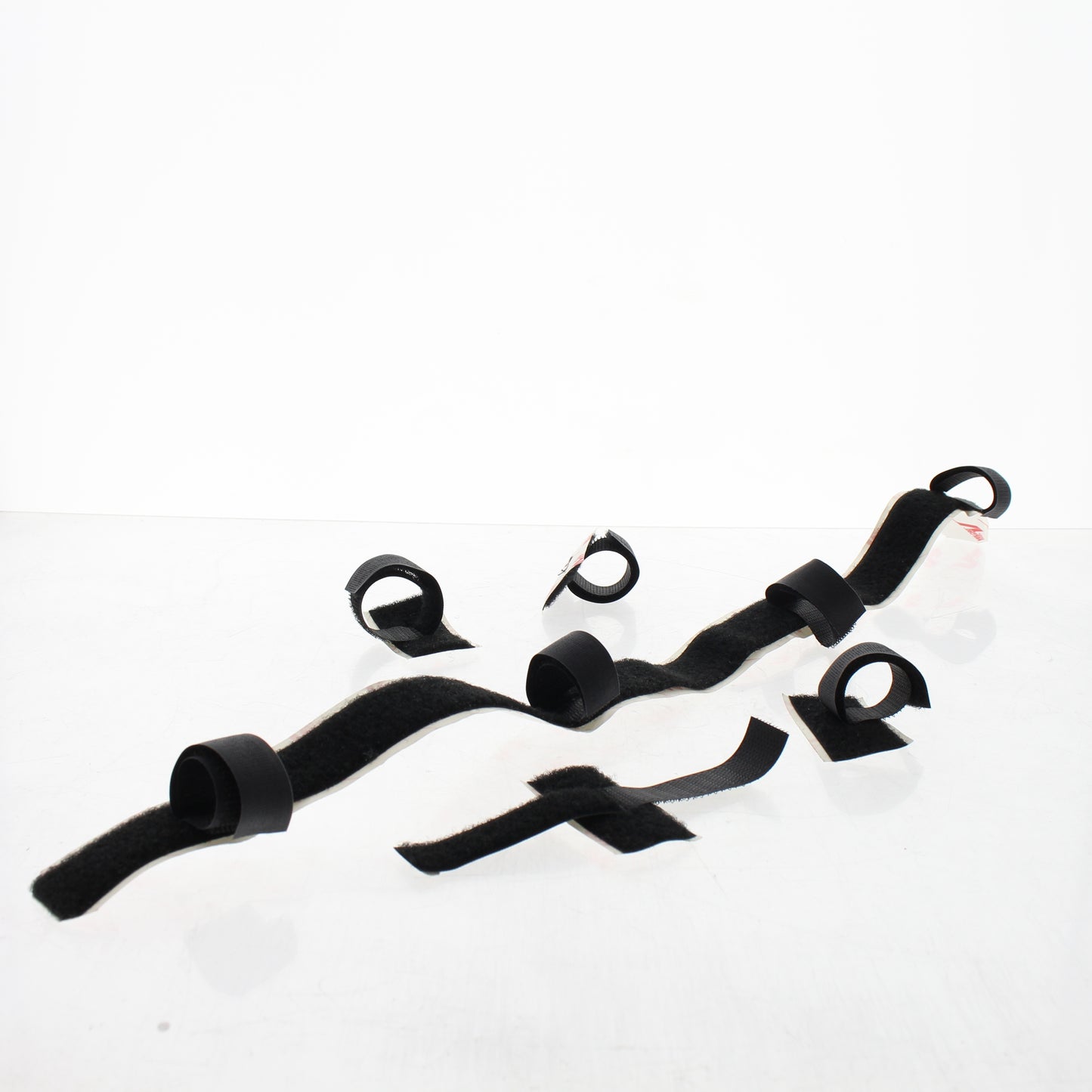 Leviton 41220-DCM Black Hook and Loop Desk Cable Organizer Kit