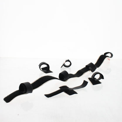 Leviton 41220-DCM Black Hook and Loop Desk Cable Organizer Kit