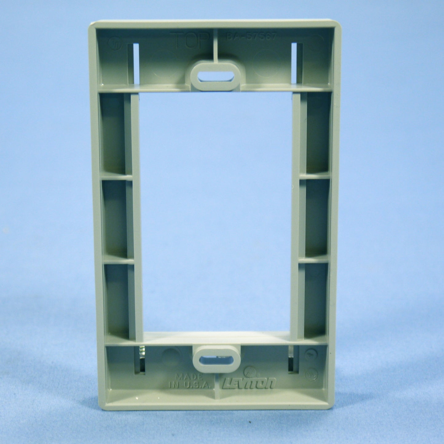 Leviton 41290-SMG Gray 1-Gang 3-Unit MOS Modular Wallplate Cover Frames 25-pack