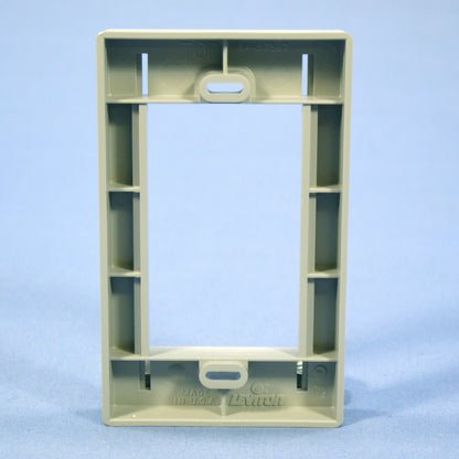 Leviton Gray 1-Gang 3-Unit MOS Modular Insert Wallplate Cover Frame 41290-SMG