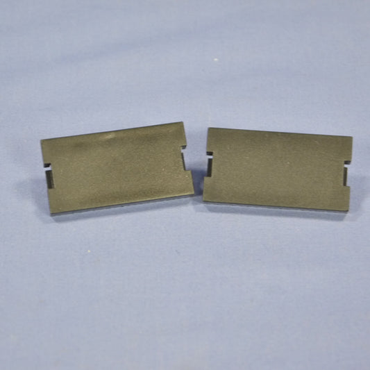 Leviton 41291-1BE Black 1-Unit MOS Blank Filler Wallplate Insert Covers 2-Pack