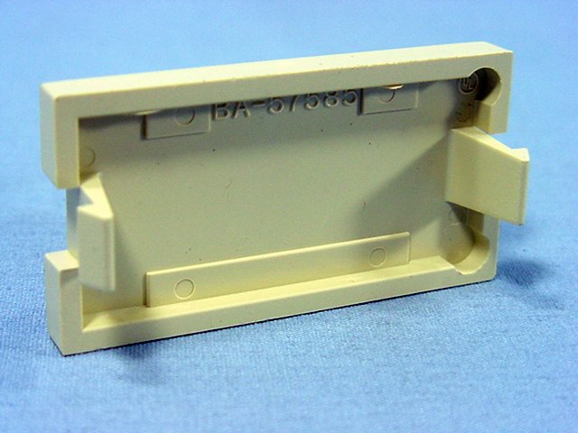 Leviton Ivory MOS 1-Unit High Blank Wallplate Snap-In Insert Module 41291-1BI