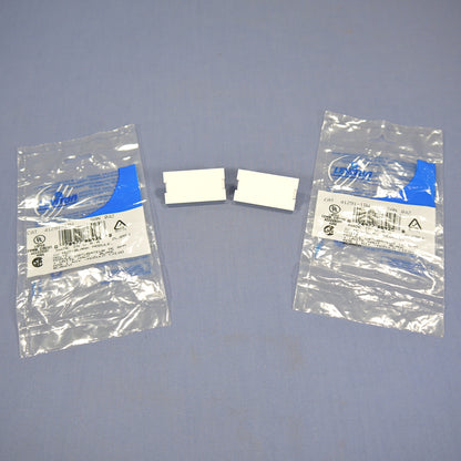 Leviton 41291-1BW White 1-Unit MOS Blank Fillter Wallplate Cover Inserts 2-pack
