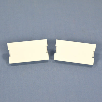 Leviton 41291-1BW White 1-Unit MOS Blank Fillter Wallplate Cover Inserts 2-pack