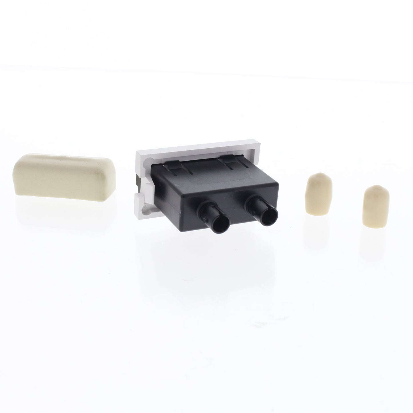 Leviton 41291-1DW QuickPort Duplex Fiber Adapter Insert Empty