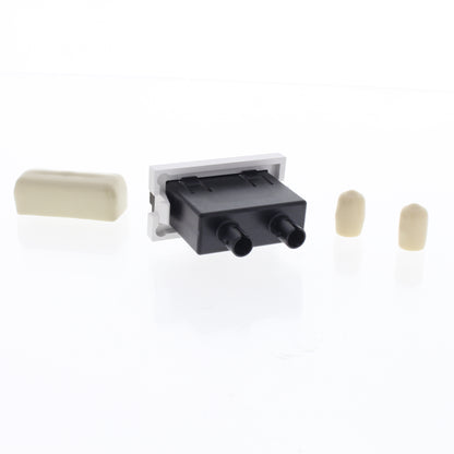 Leviton 41291-1DW QuickPort Duplex Fiber Adapter Insert Empty