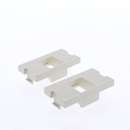Leviton 41291-1MT Light Almond MOS Quickport Adapter Cover Insert Modules 2-Pack