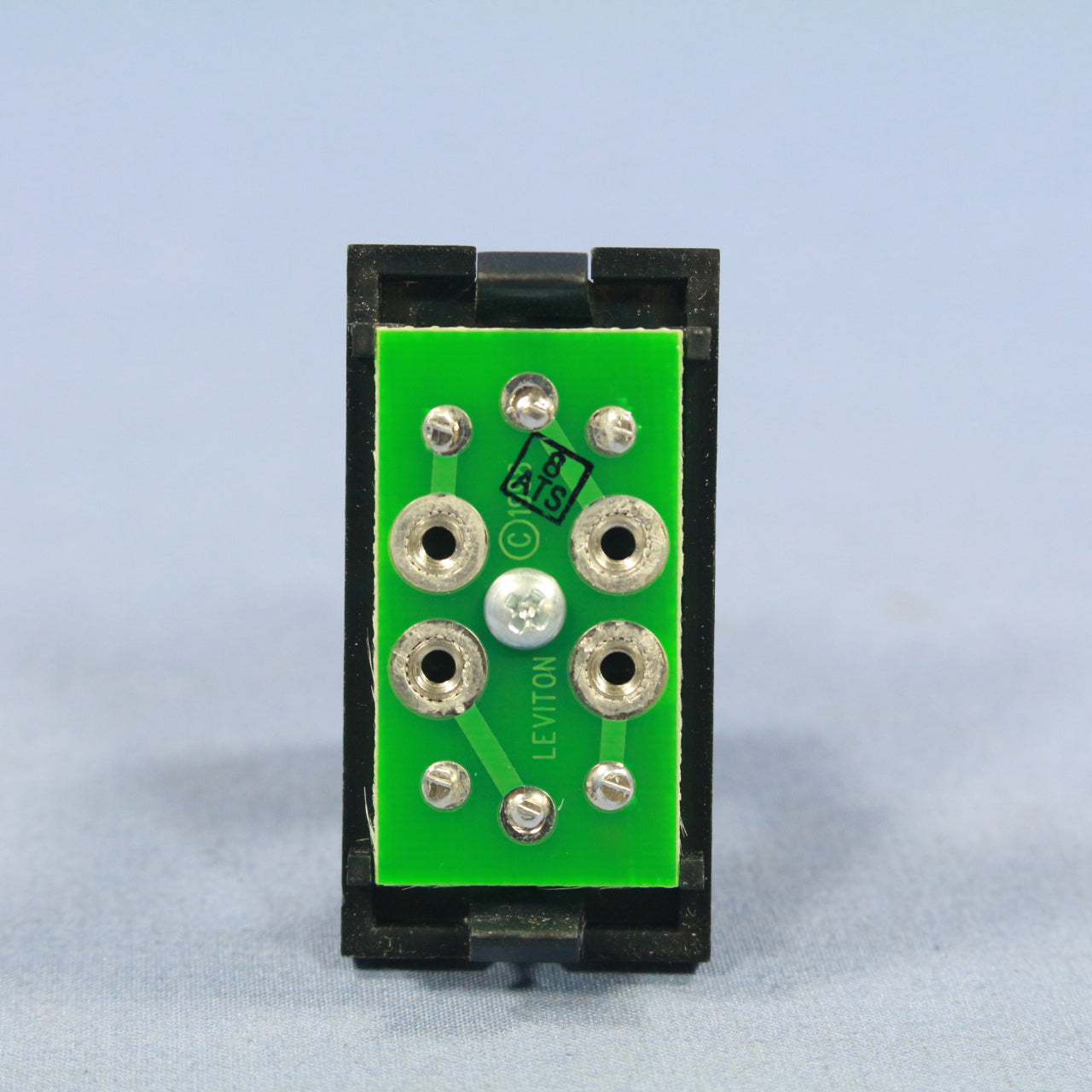 Leviton Black MOS RCA Stereo Audio Wall Jack Wallplate Insert Module 41291-1RE