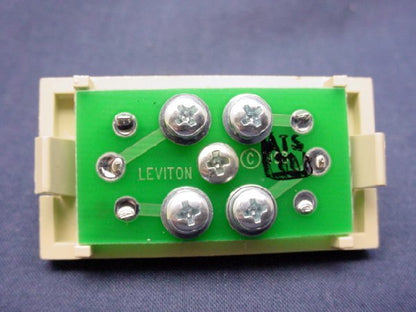 Leviton Ivory MOS RCA Stereo Audio Wall Jack Wallplate Insert Module 41291-1RI