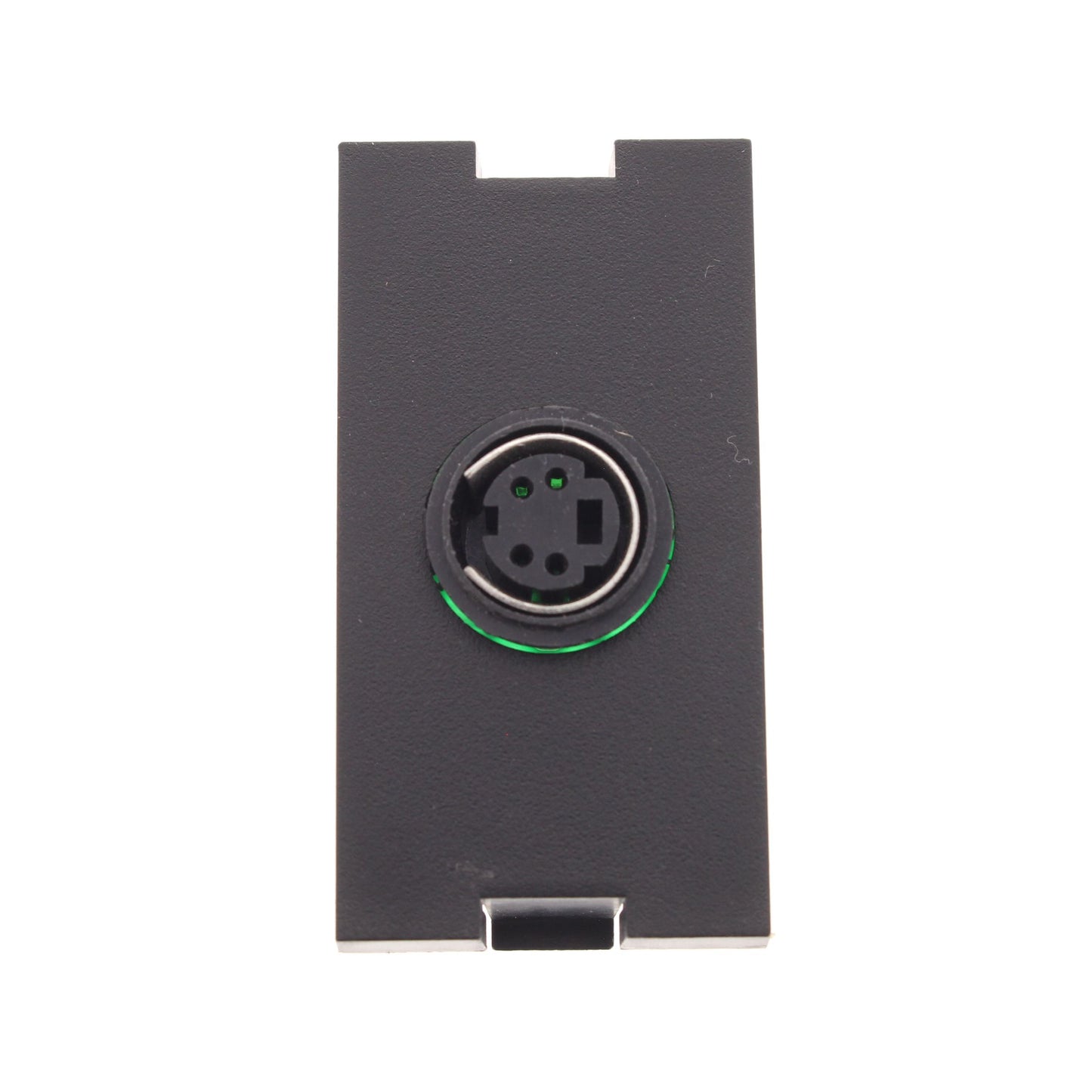 Leviton 41291-1VE Black MOS S-Video 1-Unit Jack Wallplate Filler Insert Module